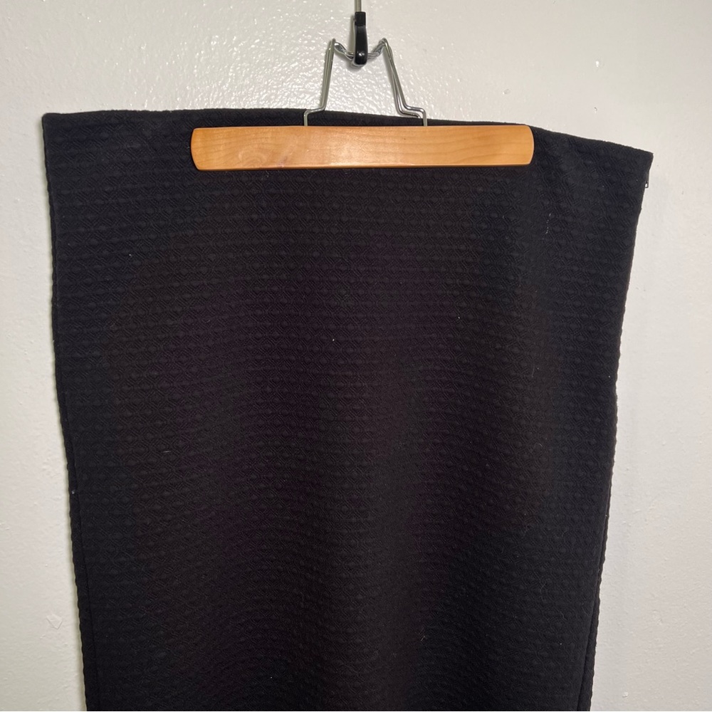 Loft Midi Pencil Skirt Textured Black - Picture 3 of 10